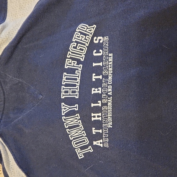 Tommy Hilfiger Spell Out 1/4 Zip Down Polo Shirt Vintage 90s - Picture 7 of 7